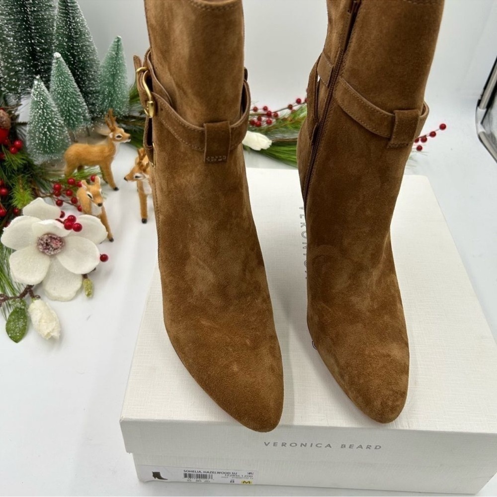 Women’s Veronica Beard, suede ankle boots size 8 - Picture 4 of 11